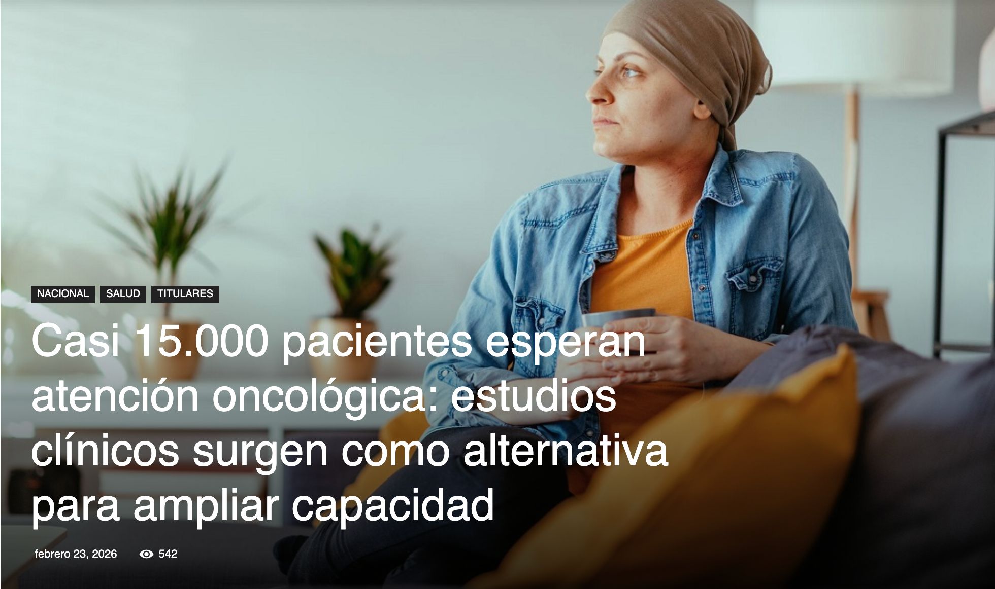 Casi 15.000 pacientes esperan atención oncológica: estudios clínicos surgen como alternativa para ampliar capacidad